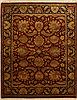 Jaipur Red Hand Knotted 82 X 103 Area Rug 100-10918 Thumb 0