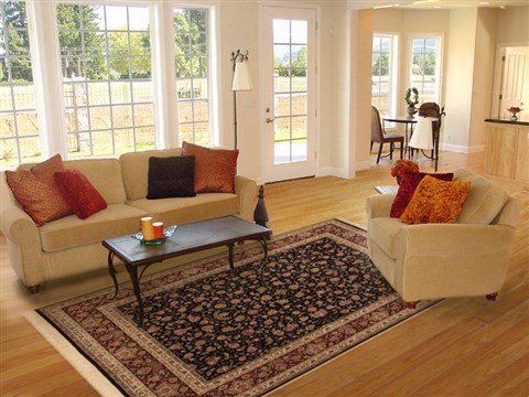Sino-Persian Black Hand Knotted 80 X 100 Area Rug 100-10919 Image 4