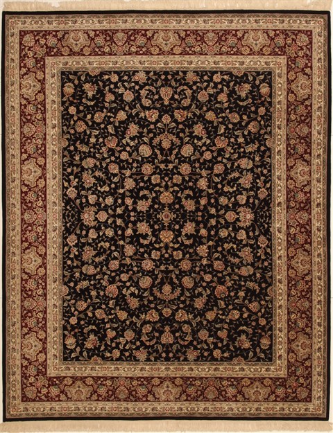 Sino-Persian Black Hand Knotted 80 X 100 Area Rug 100-10919 Image 0