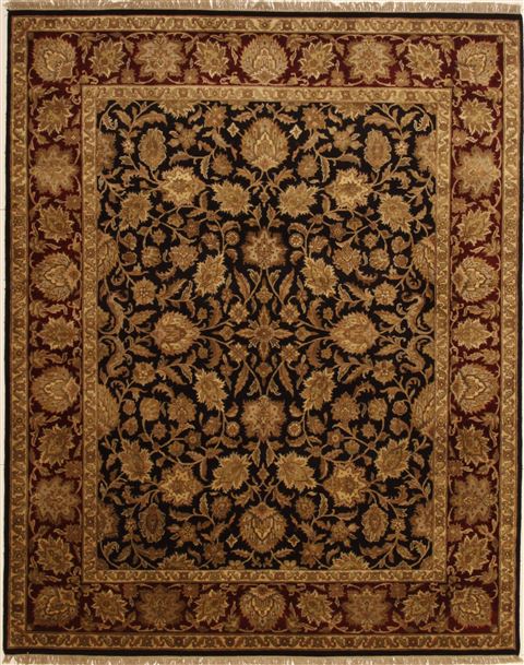 Jaipur Brown Hand Knotted 80 X 102 Area Rug 100-10920 Image 0