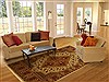 Turkman Brown Hand Knotted 82 X 99 Area Rug 100-10922 Thumb 4