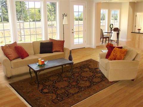 Jaipur Brown Hand Knotted 81 X 104 Area Rug 100-10923 Image 4