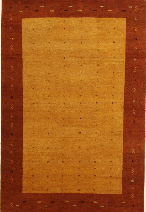 Gabbeh Yellow Hand Knotted 64 X 99  Area Rug 100-10925 Image 0