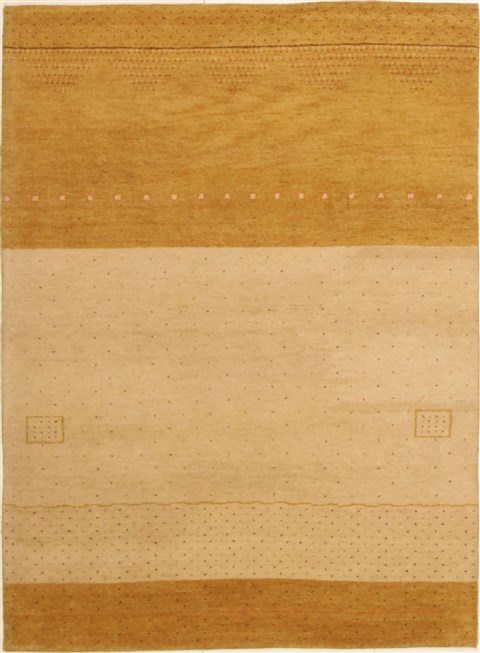 Gabbeh Beige Hand Knotted 57 X 710  Area Rug 100-10930 Image 0