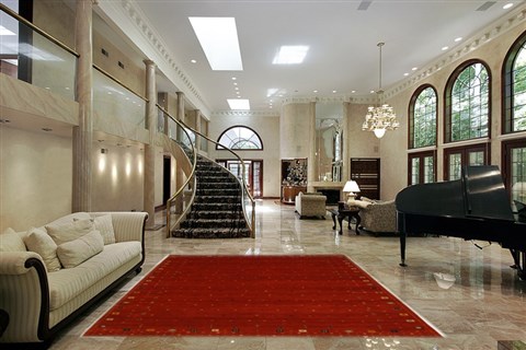 Gabbeh Red Hand Knotted 60 X 90 Area Rug 100-10931 Image 1