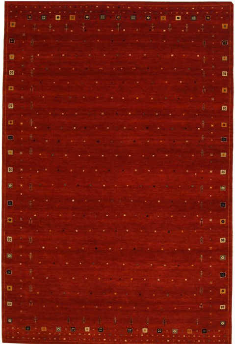 Gabbeh Red Hand Knotted 60 X 90 Area Rug 100-10931 Image 0