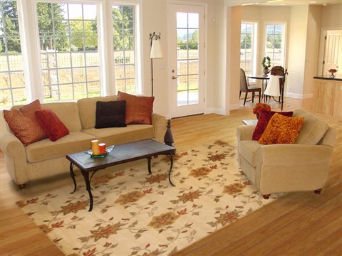 Indo-Nepal Beige Hand Knotted 81 X 111 Area Rug 100-10934 Image 4