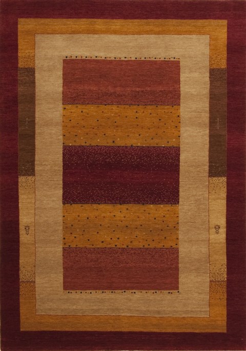 Gabbeh Beige Hand Knotted 58 X 81  Area Rug 100-10941 Image 0