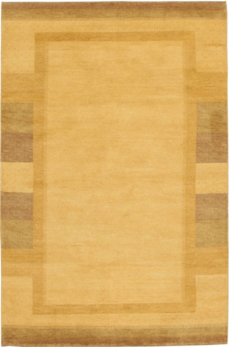Gabbeh Beige Hand Knotted 54 X 81 Area Rug 100-10945 Image 0