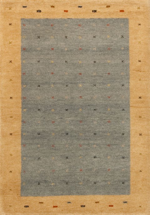 Gabbeh Blue Hand Knotted 34 X 411 Area Rug 100-10950 Image 0