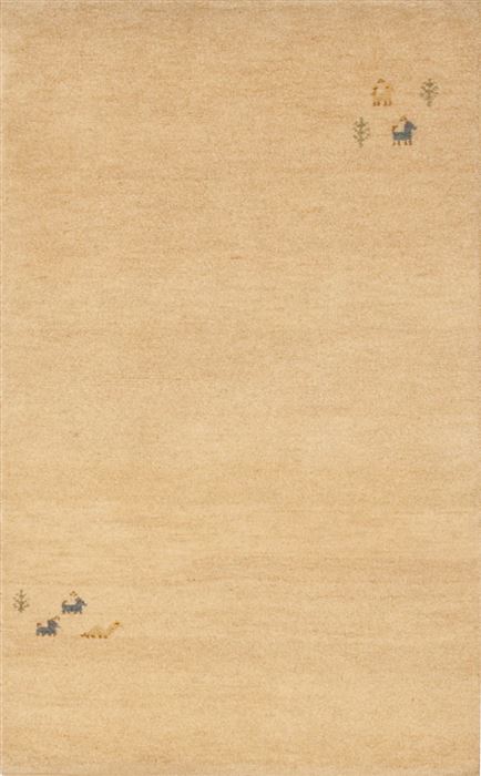 Gabbeh Beige Hand Knotted 31 X 411 Area Rug 100-10951 Image 0