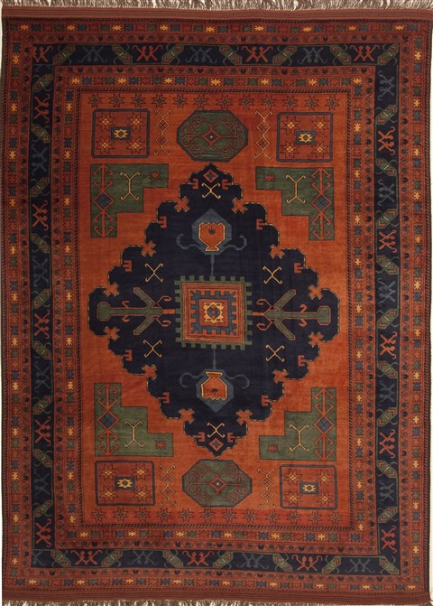 Kazak Red Hand Knotted 86 X 119  Area Rug 100-10953 Image 0