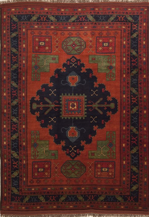 Kazak Red Hand Knotted 85 X 146  Area Rug 100-10955 Image 0