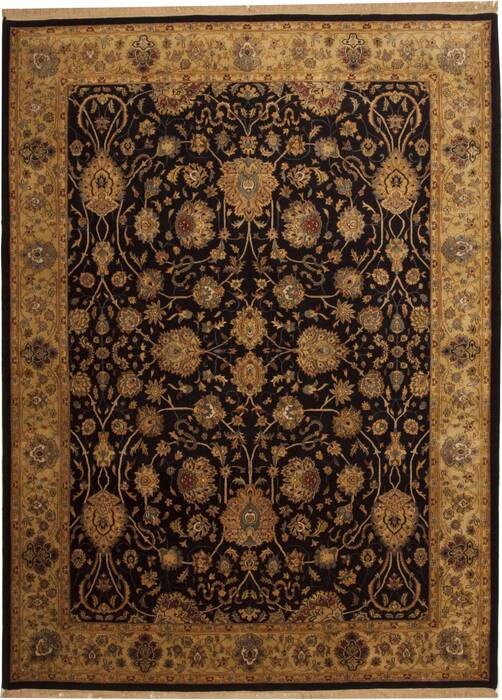 Jaipur Blue Hand Knotted 92 X 126  Area Rug 100-10969 Image 0