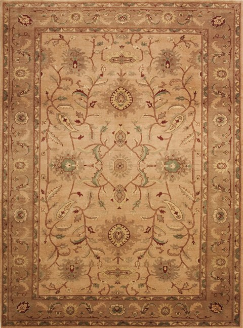 Chobi Beige Hand Knotted 89 X 120 Area Rug 100-10970 Image 0
