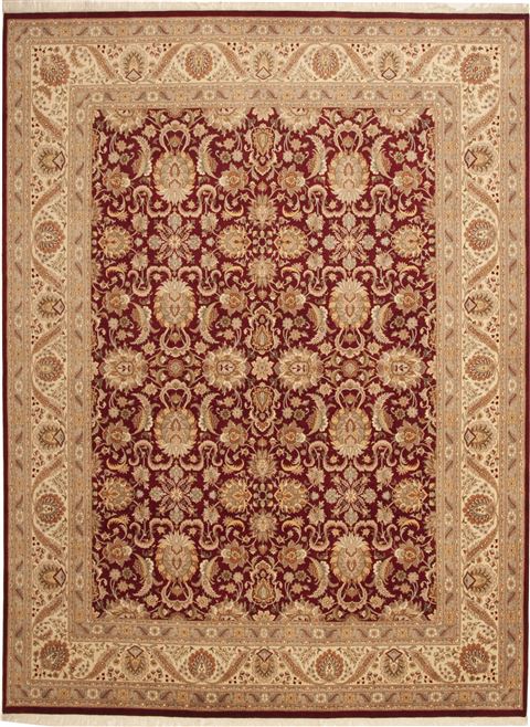 Pak-Persian Beige Hand Knotted 90 X 122 Area Rug 100-10971 Image 0