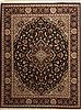 Tabriz Black Hand Knotted 90 X 120  Area Rug 100-10972 Thumb 0