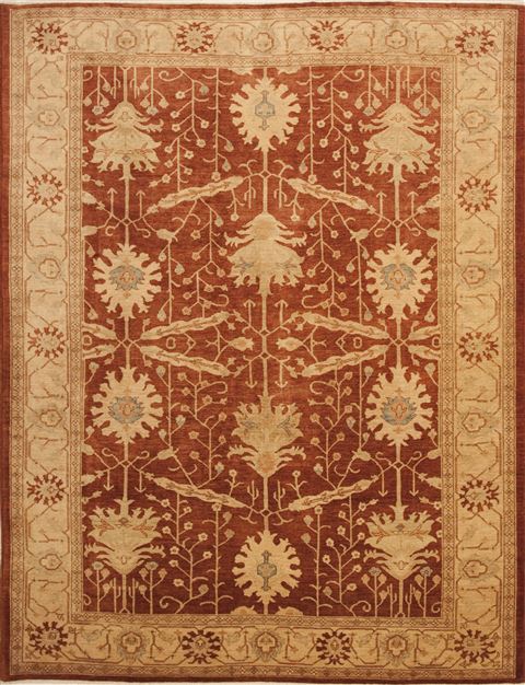 Chobi Red Hand Knotted 90 X 119 Area Rug 100-10981 Image 0
