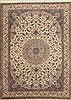 Nain Beige Hand Knotted 86 X 116  Area Rug 100-10982 Thumb 0