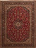 Kashan Red Hand Knotted 93 X 122  Area Rug 100-10983 Thumb 0