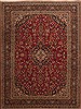 Kashan Red Hand Knotted 93 X 122 Area Rug 100-10983 Thumb 0