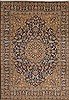Kerman Blue Hand Knotted 89 X 126  Area Rug 100-10987 Thumb 0