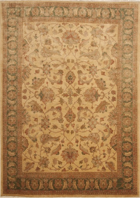 Pak-Persian Beige Hand Knotted 89 X 123 Area Rug 100-10993 Image 0