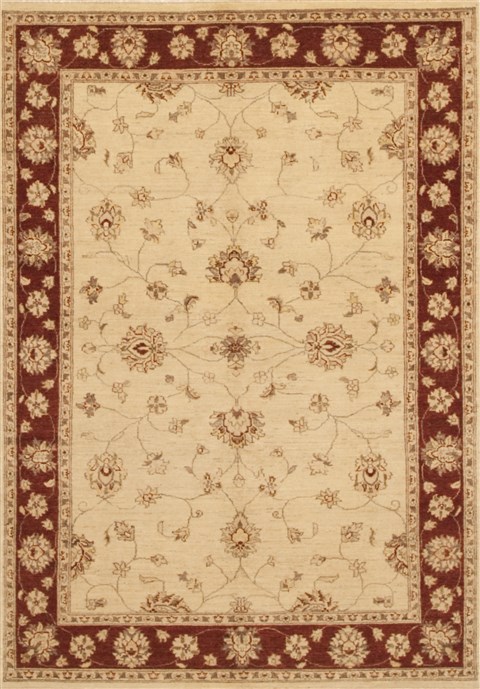Chobi Brown Hand Knotted 55 X 70 Area Rug 100-10996 Image 0