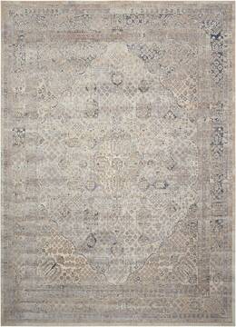 Nourison Malta Beige Rectangle 8x11 ft Polypropylene Carpet 100003