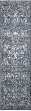 Nourison Malta Blue Runner 6 to 9 ft Polypropylene Carpet 100005
