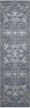 Nourison Malta Blue Runner 2'2" X 7'7" Area Rug  805-100005