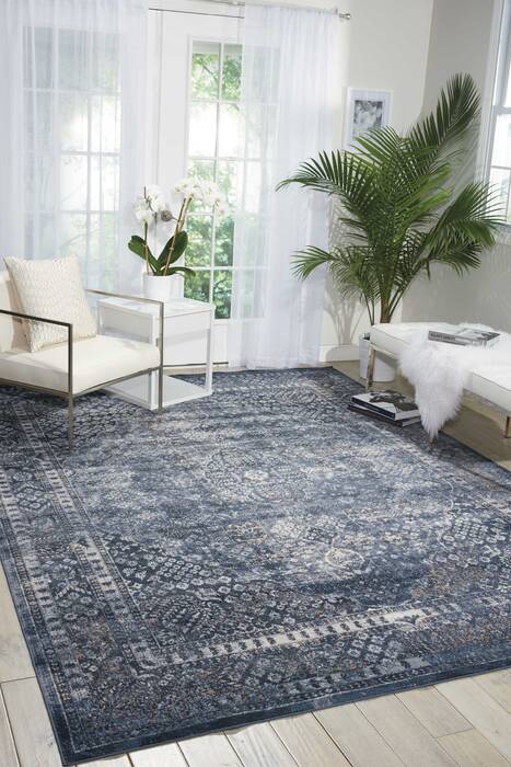 Nourison Malta Blue 53 X 77 Area Rug 805-100007 Image 3