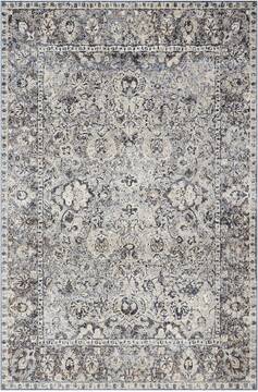 Nourison Malta Grey Rectangle 5x8 ft Polypropylene Carpet 100017