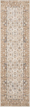 Nourison Malta Beige Runner 6 to 9 ft Polypropylene Carpet 100025