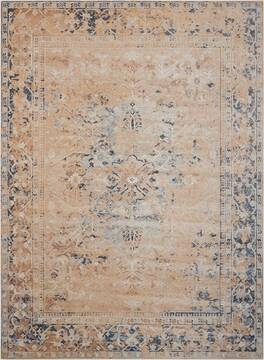 Nourison Malta Beige Rectangle 4x6 ft Polypropylene Carpet 100036