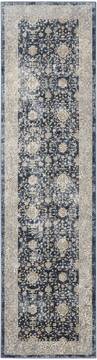 Nourison Malta Blue Runner 6 to 9 ft Polypropylene Carpet 100040