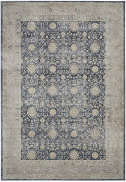 Nourison Malta Blue Rectangle 8x11 ft Polypropylene Carpet 100043