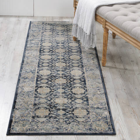 Nourison Malta Blue Runner 22 X 77 Area Rug 805-100045 Image 3