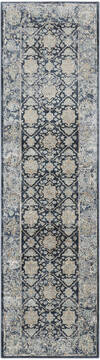 Nourison Malta Blue Runner 6 to 9 ft Polypropylene Carpet 100045
