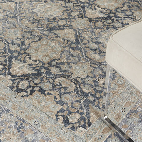 Nourison Malta Blue 710 X 1010 Area Rug 805-100048 Image 4