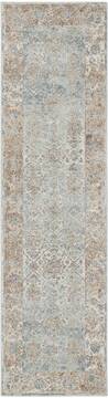 Nourison Malta Grey Runner 6 to 9 ft Polypropylene Carpet 100050