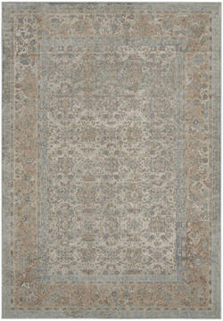 Nourison Malta Grey Rectangle 4x6 ft Polypropylene Carpet 100051