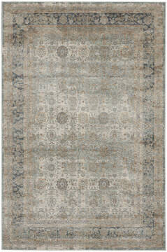 Nourison Malta Grey Rectangle 4x6 ft Polypropylene Carpet 100056