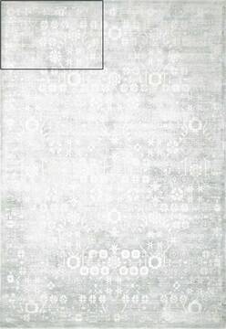 Nourison Desert Skies Grey Rectangle 4x6 ft Rayon Carpet 100071