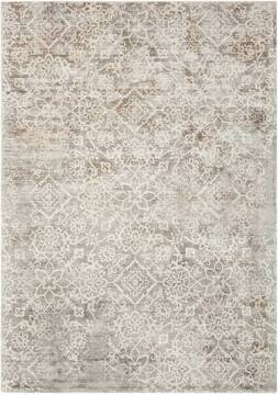 Nourison Desert Skies Grey Rectangle 8x11 ft Rayon Carpet 100078