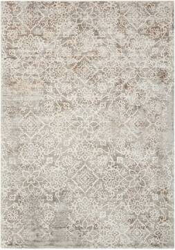 Nourison Desert Skies Grey Rectangle 9x12 ft Rayon Carpet 100079