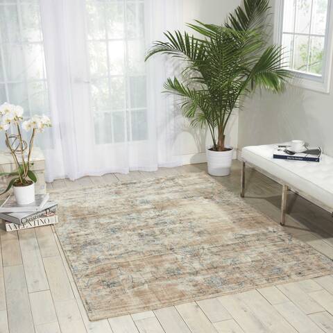 Nourison Desert Skies Blue 80 X 110 Area Rug 805-100098 Image 3