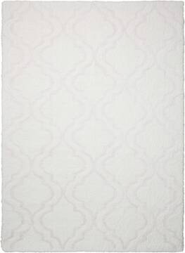 Nourison Light & Airy White 5'0" X 7'0" Area Rug  805-100101