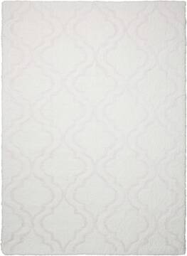 Nourison Light & Airy White 5'0" X 7'0" Area Rug  805-100101