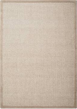 Nourison River Brook Beige Rectangle 4x6 ft Wool Carpet 100111